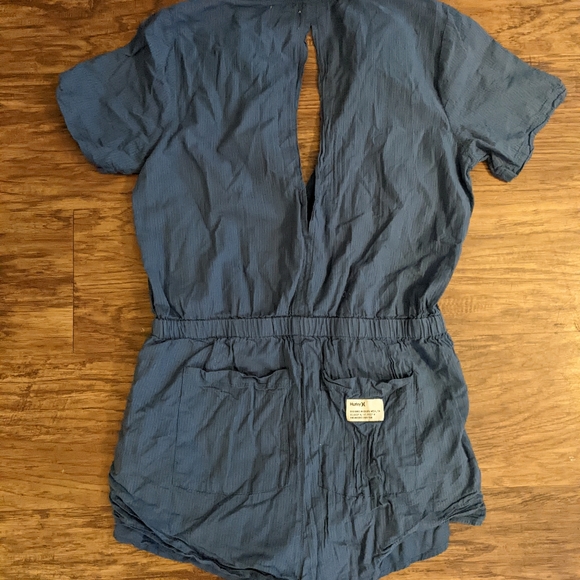 Hurley Deep V Neck Blue Romper - Picture 9 of 9